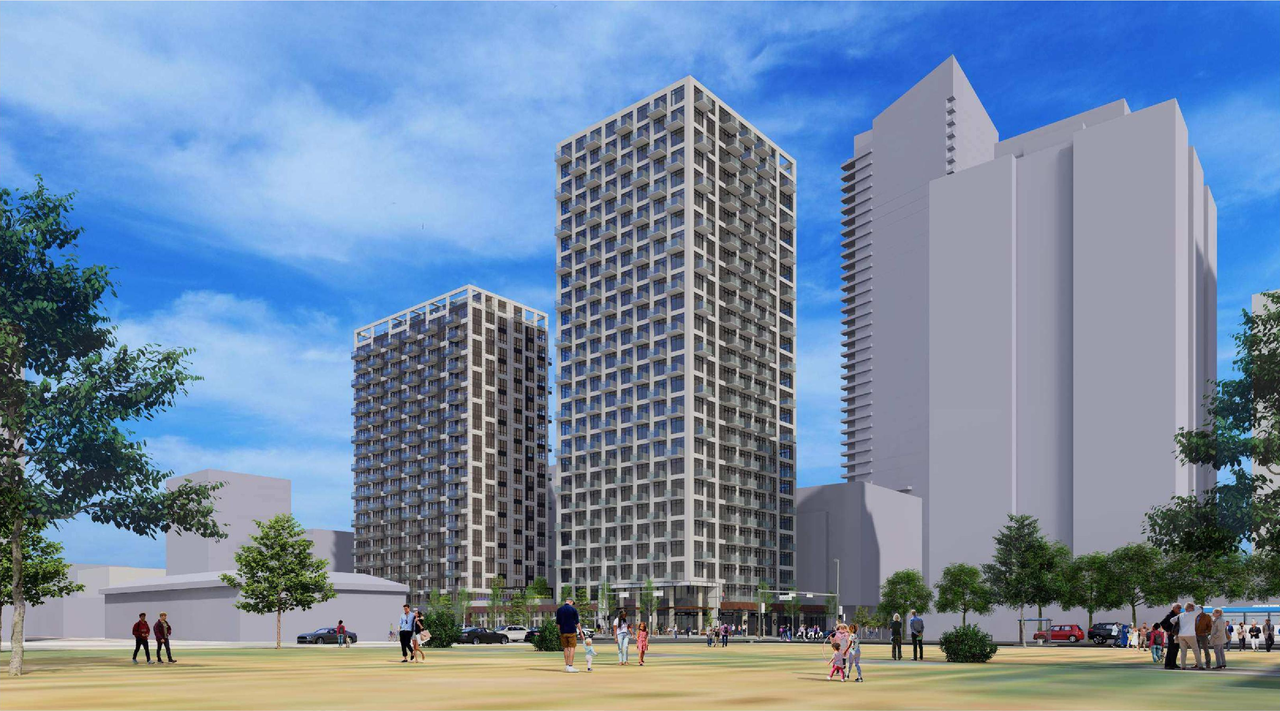Rendering of building from page 3 of the file 'DMAP Plans (Submitted) DP2017-4645(12MB) 2025-06-16'