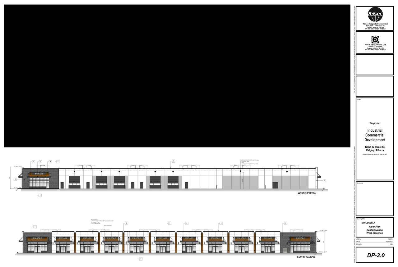 Floor plan for project from page 2 of the file 'DP2020-4552 - DMAP Plans Amended- 2023-10-23-2 MB'