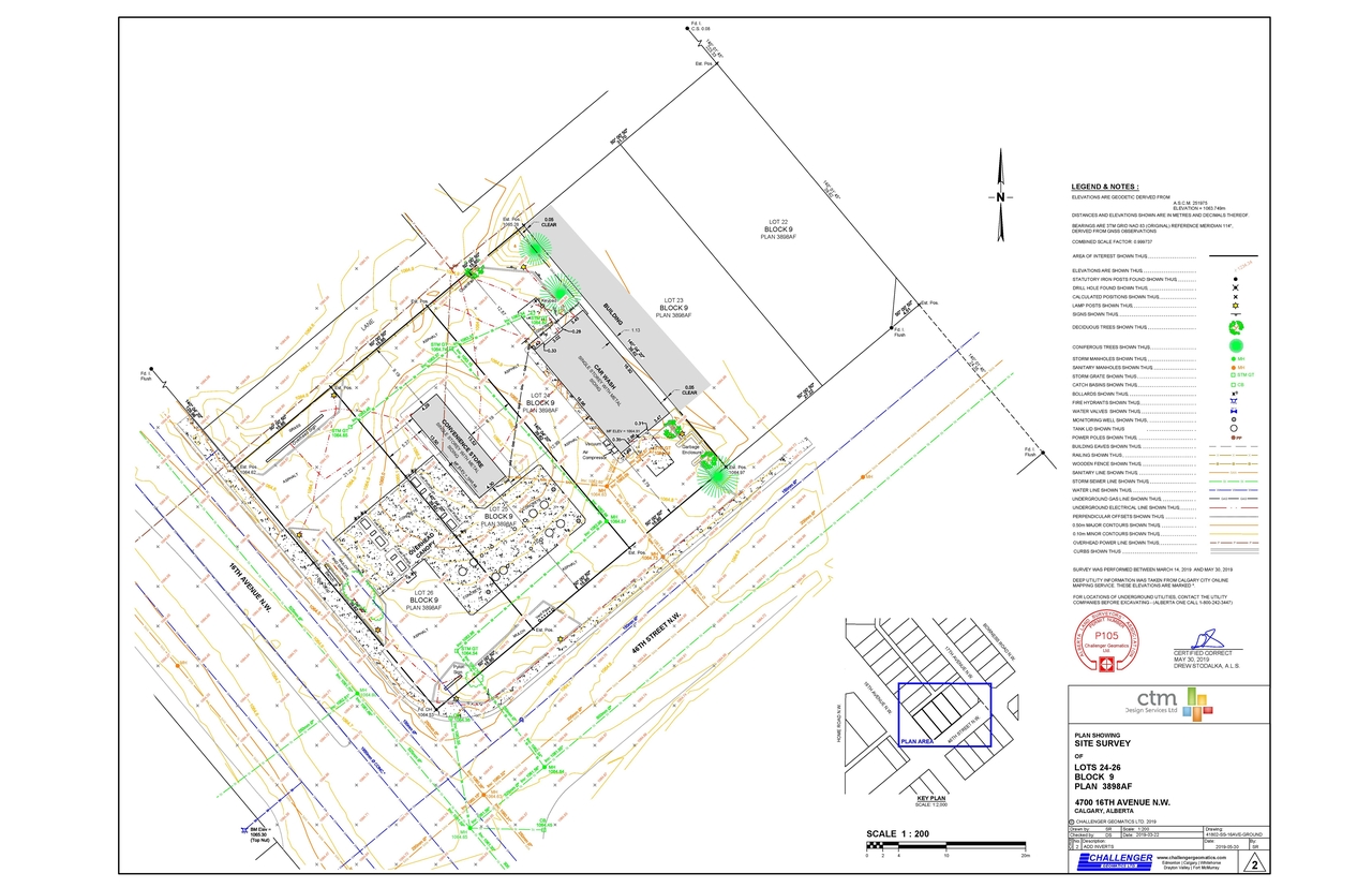Construction site plan for project from page 2 of the file 'DMap Plans (Amended v1) DP2020-6941 (6MB)'