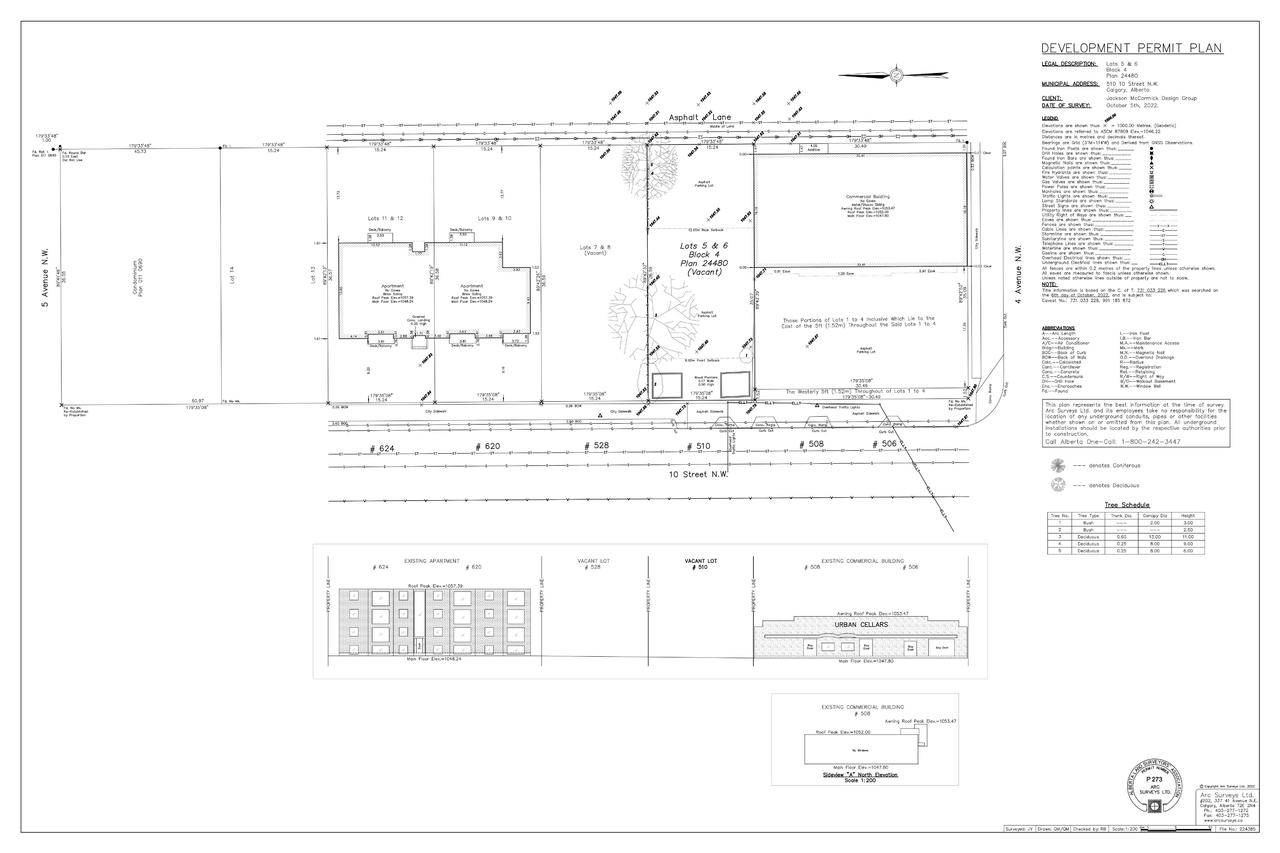 Construction site plan for project from page 3 of the file 'DP2022-08038 DMAP Plans (Amended) 2023-04-05 - 5MB'