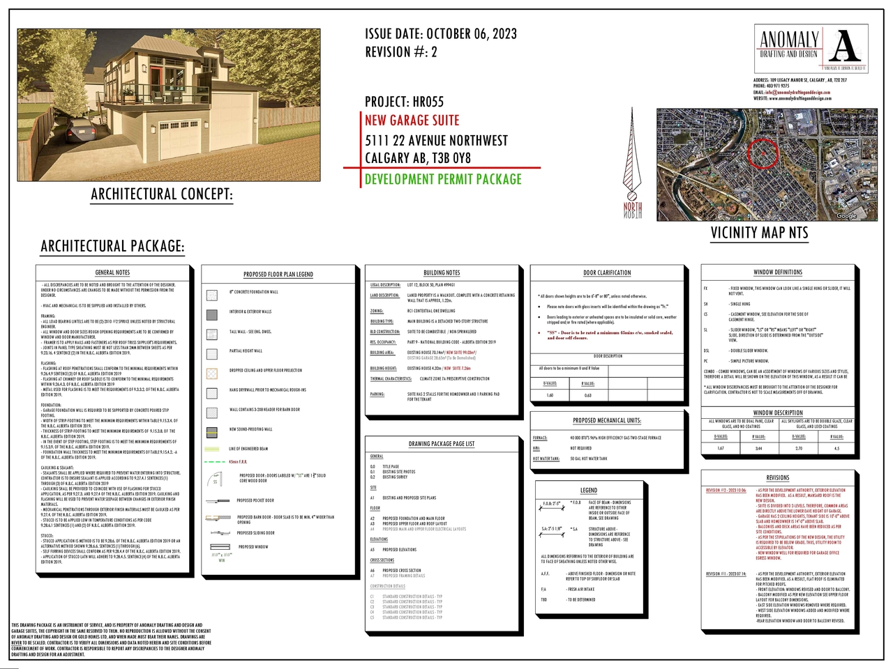Construction site plan for project from page 1 of the file 'DP2023-02373 DMAP documents submitted 2023-10-11 1MB'