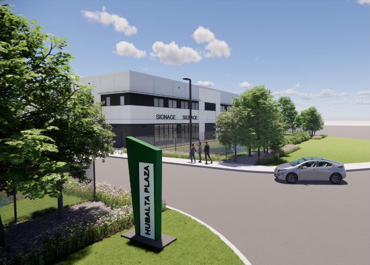 Rendering of building from page 1 of the file 'DP2023-05603 DMAP document submitted 2023-09-26 1MB'