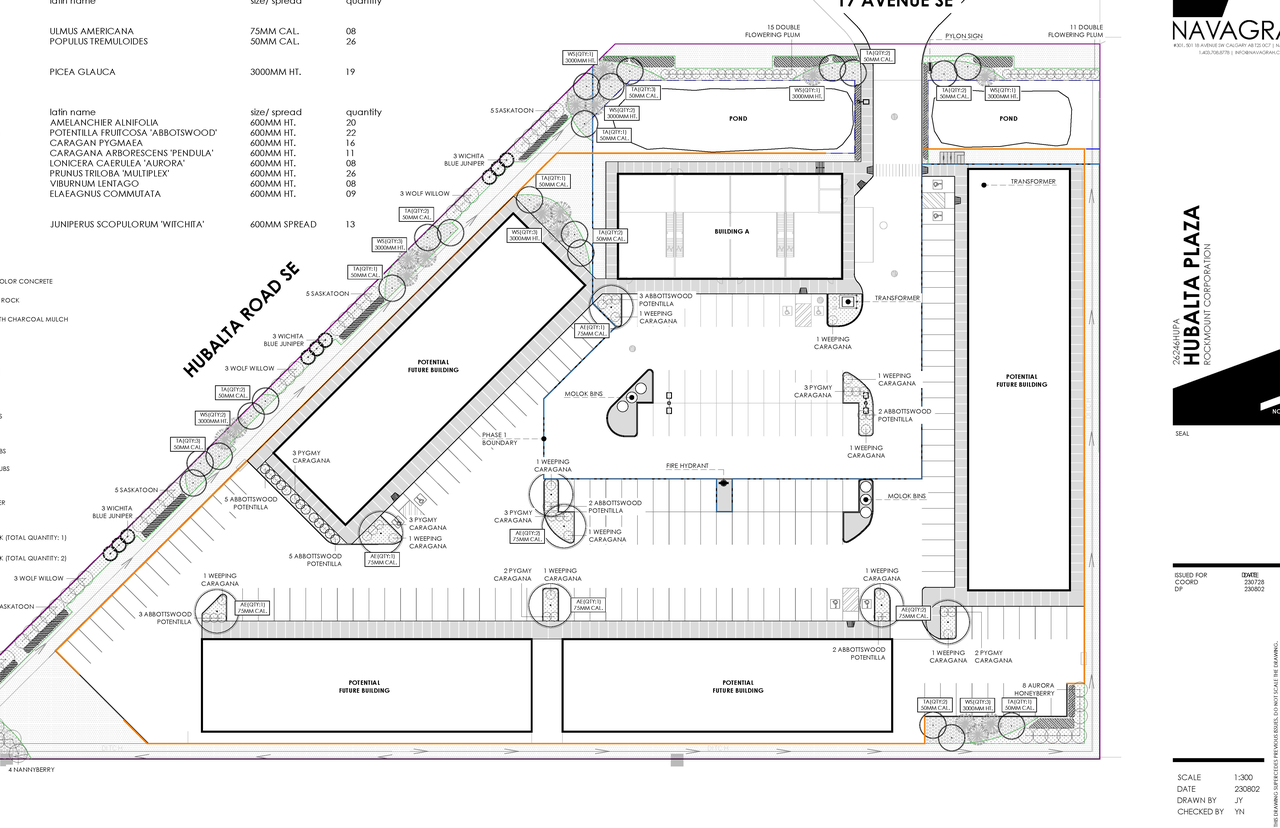 Construction site plan for project from page 14 of the file 'DP2023-05603 DMAP document submitted 2023-09-26 1MB'