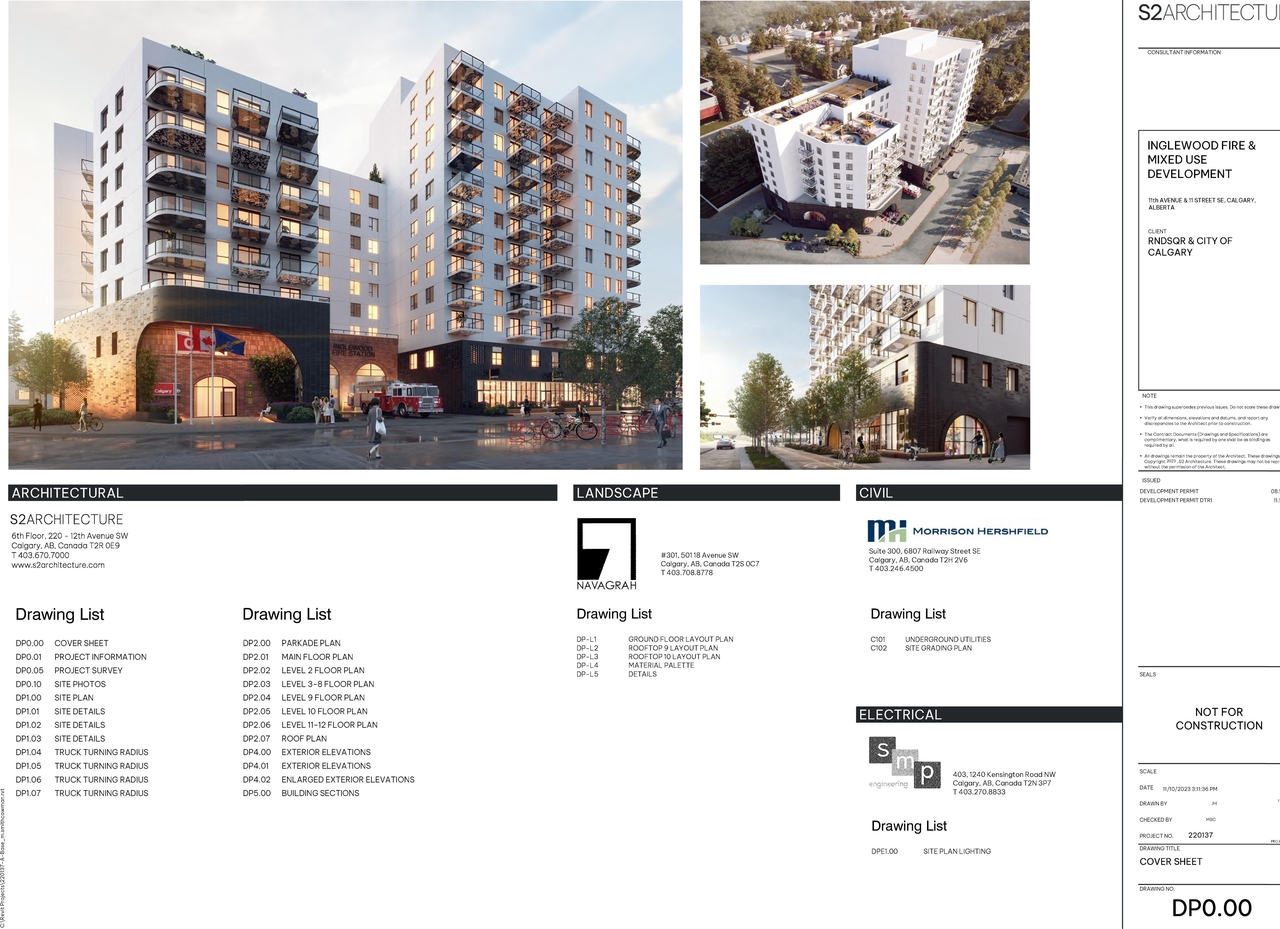 Rendering of building from page 1 of the file 'DMAP Plan Submitted DP2023-05932 2023-11-13 (2.6MB)'