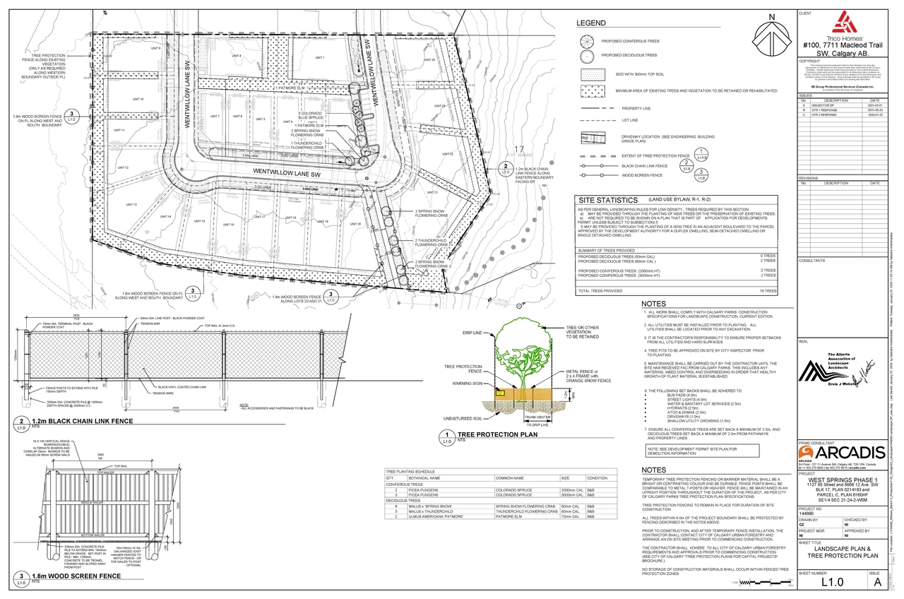 Construction site plan for project from page 3 of the file 'DMAP Plans (Submitted) DP2024-00552 (5MB)'