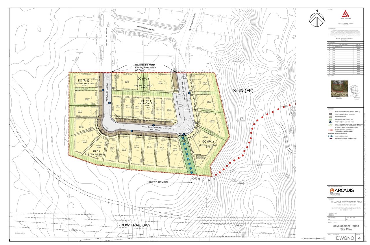 Construction site plan for project from page 4 of the file 'DMAP Plans (Submitted) DP2024-00552 (5MB)'