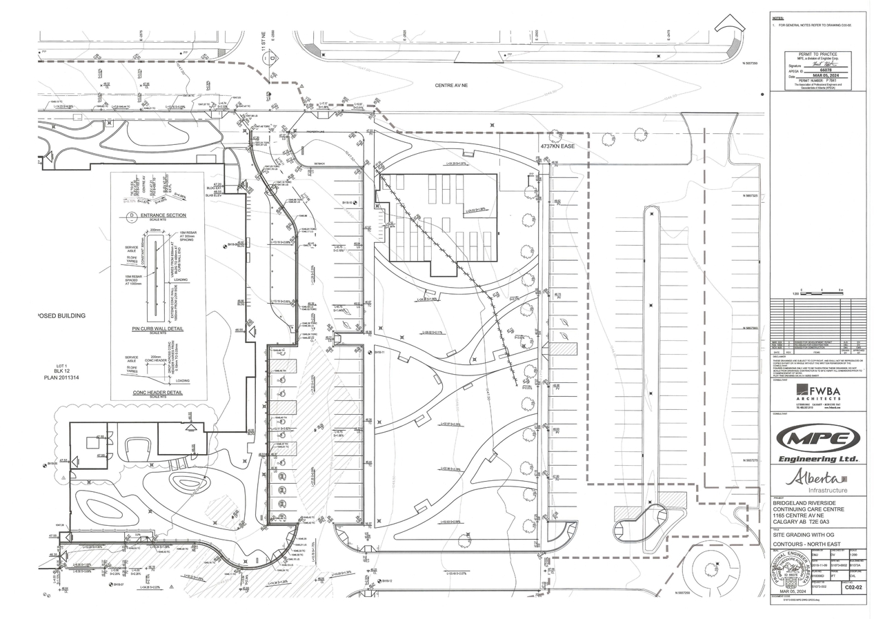 Construction site plan for project from page 10 of the file 'DP2024-01585-DMAP Plans Submitted 2024-04-22 14MB'