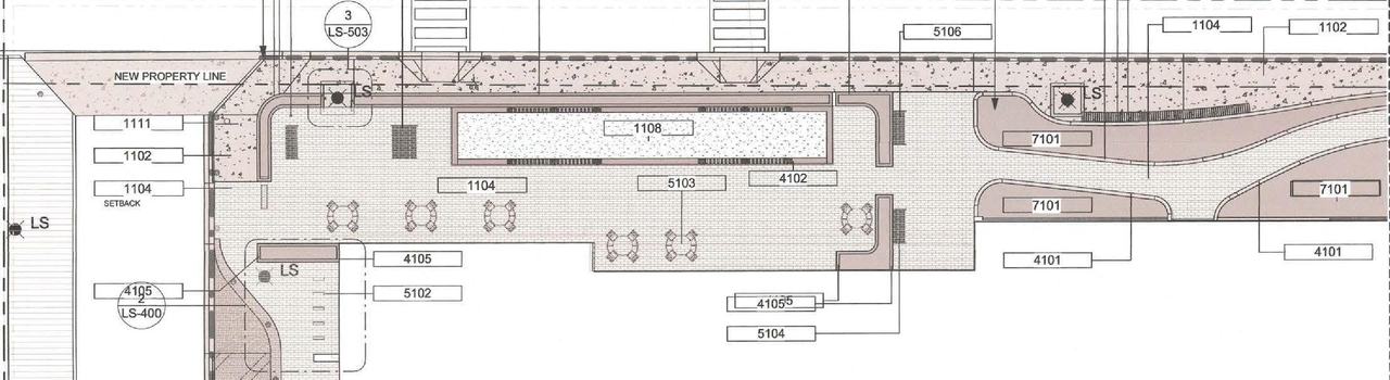 Construction site plan for project from page 13 of the file 'DP2024-01585-DMAP Plans Submitted 2024-04-22 14MB'