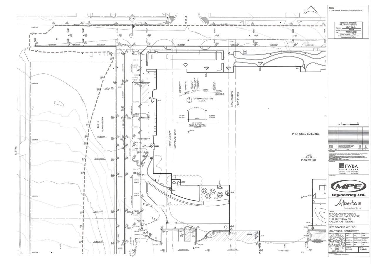Construction site plan for project from page 9 of the file 'DP2024-01585-DMAP Plans Submitted 2024-04-22 14MB'