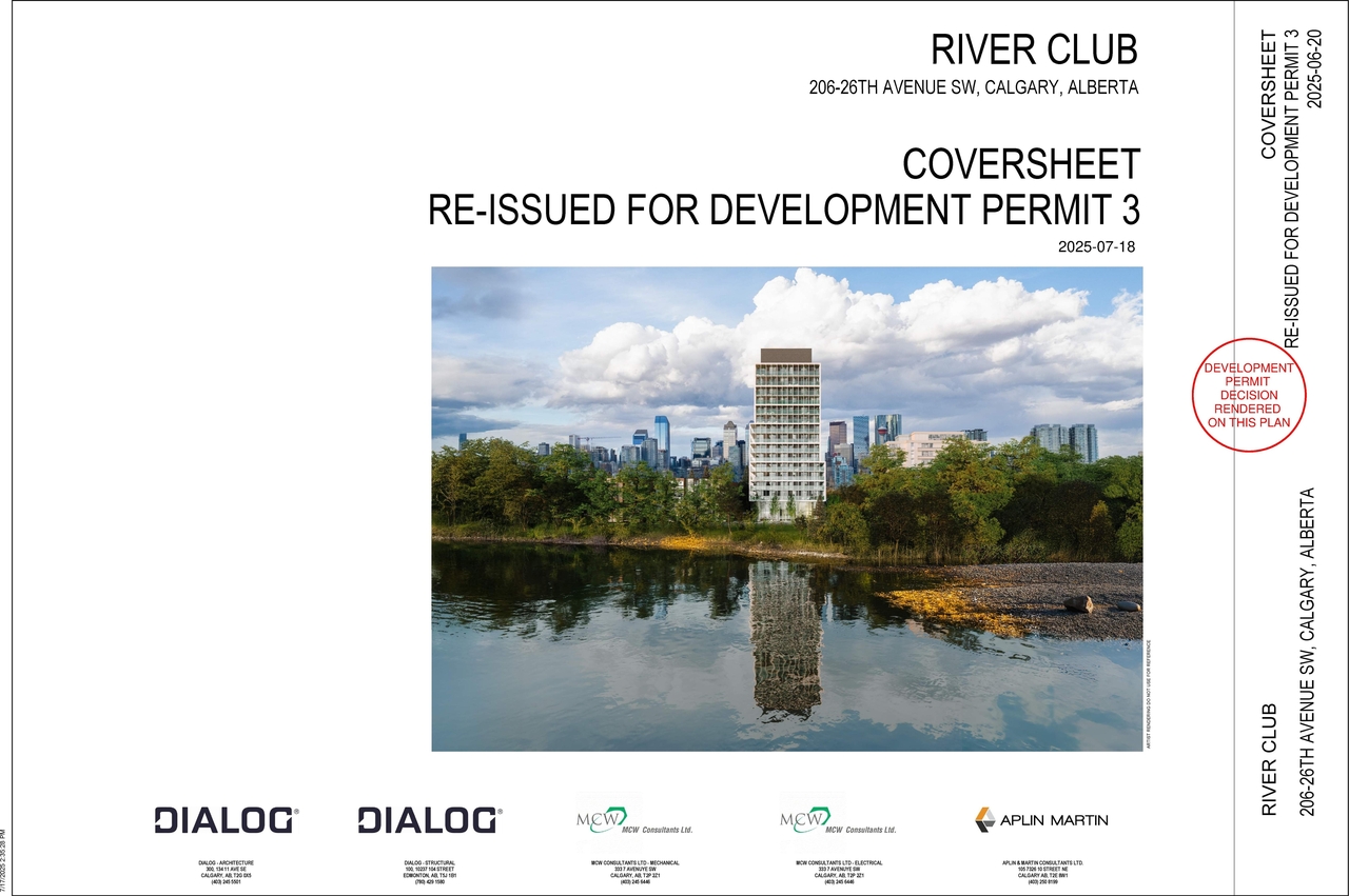 Rendering of building from page 1 of the file 'DP2024-03130 - DMAP PLANS -Decision Rendered 2025-09-29 (9MB)'