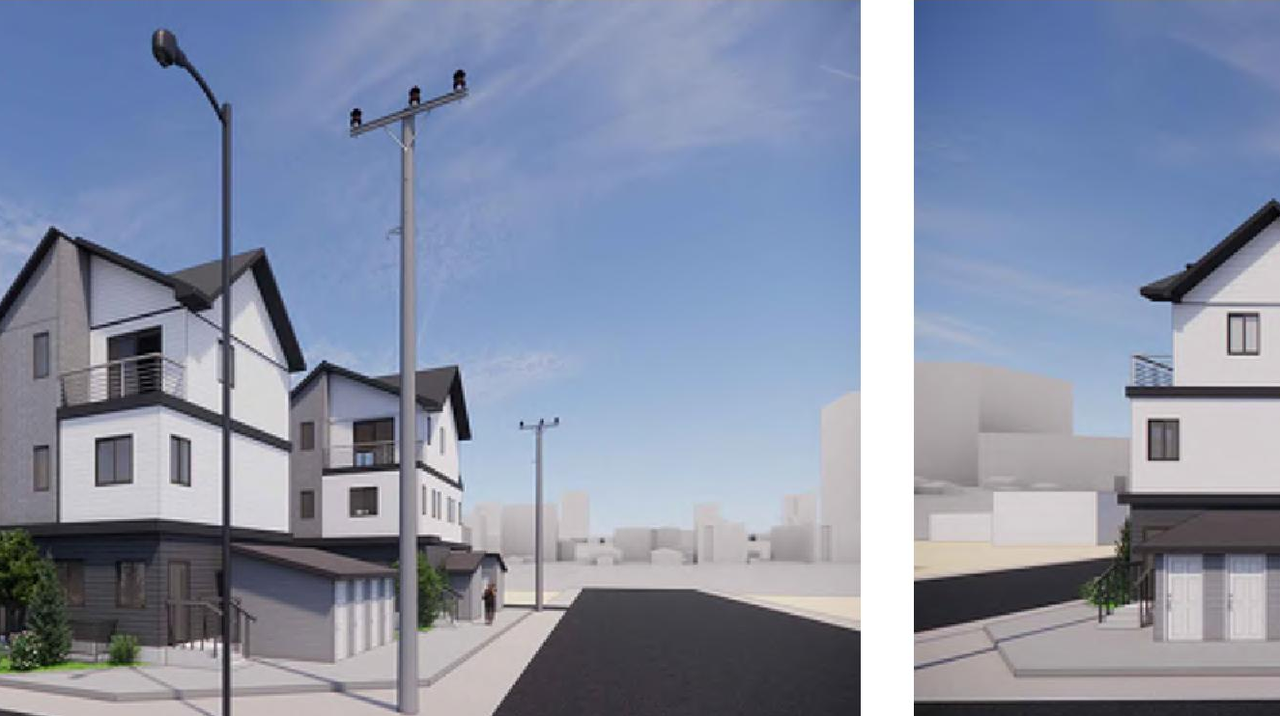 Rendering of building from page 12 of the file 'DMAP Plans (Amended) DP2024-04973 (4MB) 2025-04-15'