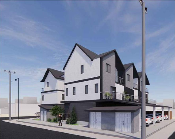 Rendering of building from page 12 of the file 'DP2024-04973 DMAP PLANS (AMENDED) 2025-06-09 (4MB)'