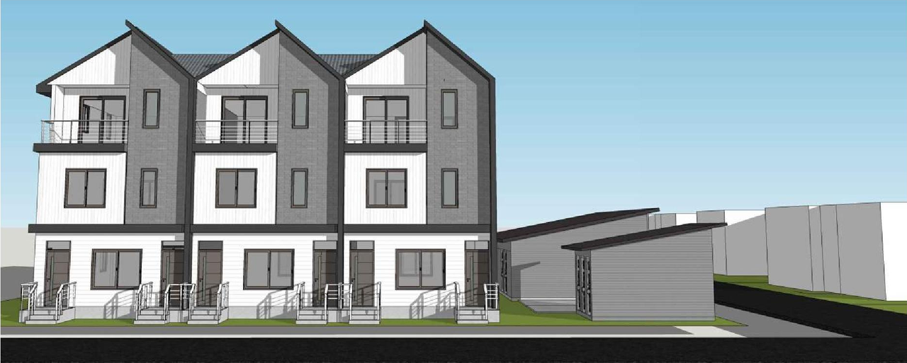 Rendering of building from page 12 of the file 'DP2024-04973 DMAP Plans Submitted 2024-07-24 - 2MB'
