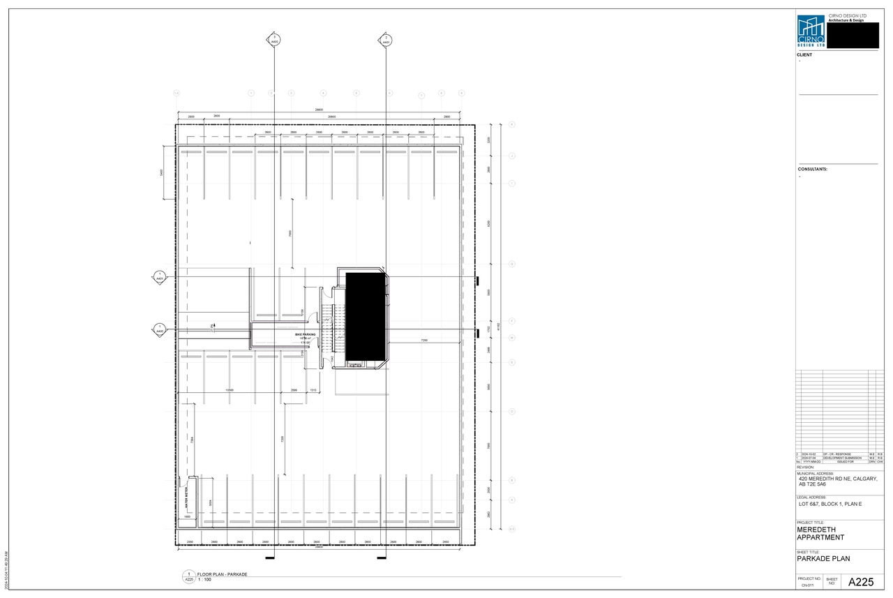 Floor plan for project from page 5 of the file 'DP2024-05269 DMAP Plans Submitted 2024-10-10 - 5MB'