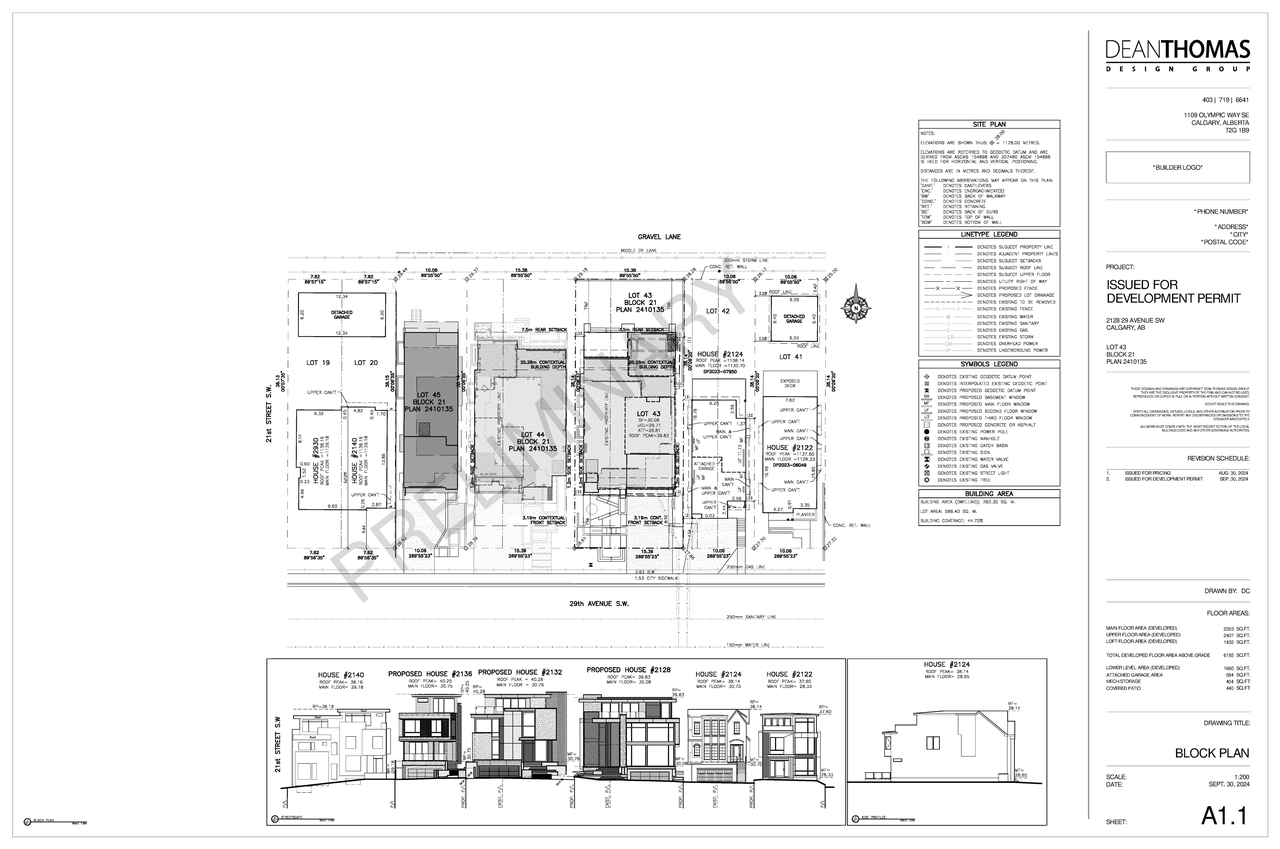Construction site plan for project from page 6 of the file 'DP2024-07160 DMAP Plans Submitted 2024-10-09-3MB'