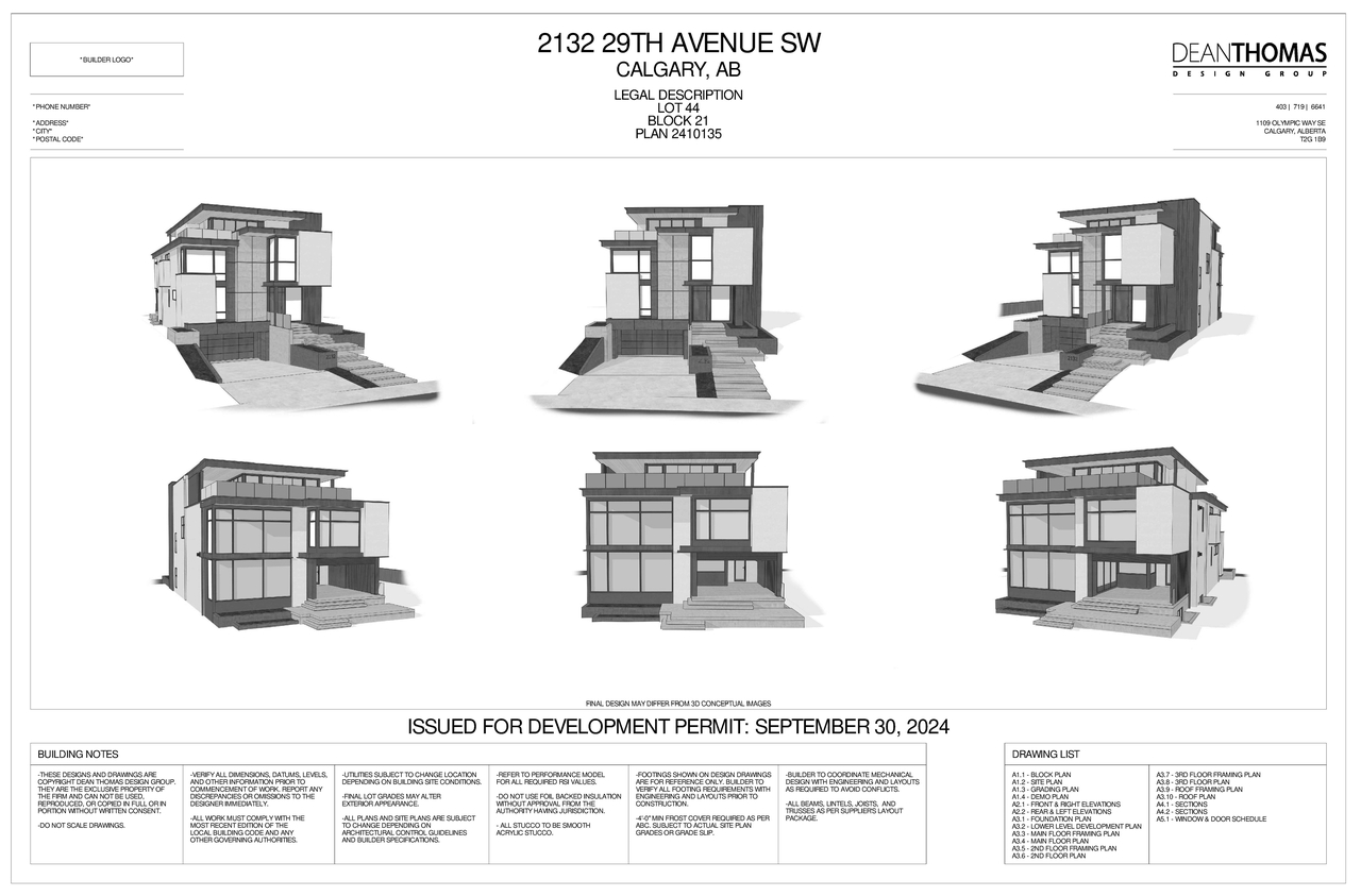 Image from page 1 of the file 'DP2024-07220 DMAP Plans Submitted 2024-10-09-3MB'