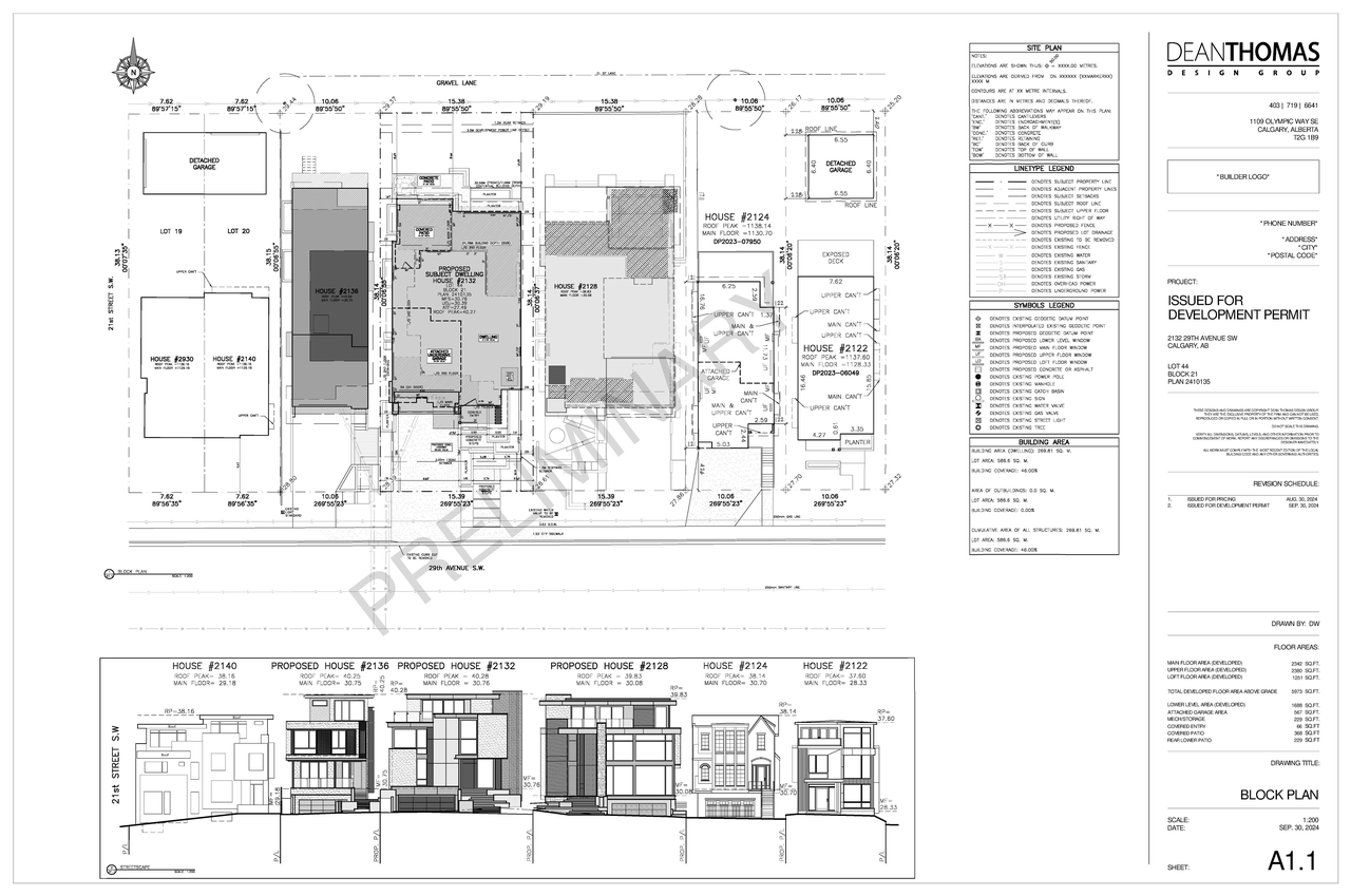 Construction site plan for project from page 4 of the file 'DP2024-07220 DMAP Plans Submitted 2024-10-09-3MB'