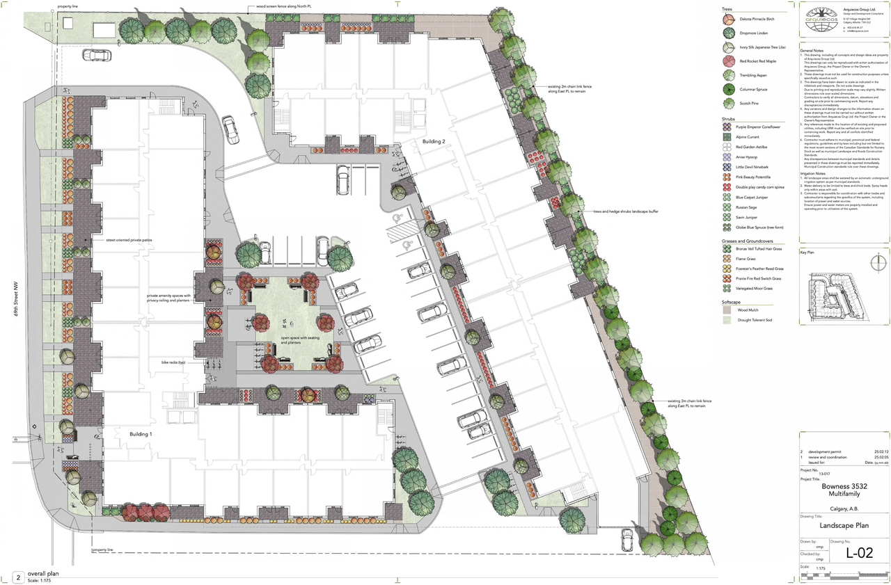 Construction site plan for project from page 9 of the file 'DMAP Plans (Amended) DP2024-07373 (6MB) 2025-02-18'