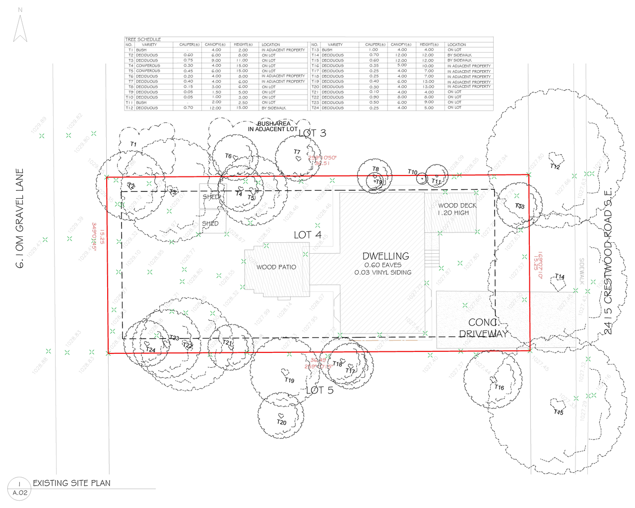 Construction site plan for project from page 2 of the file 'DP2024-08378 DMAP Plans Amended 2025-01-28-6MB'