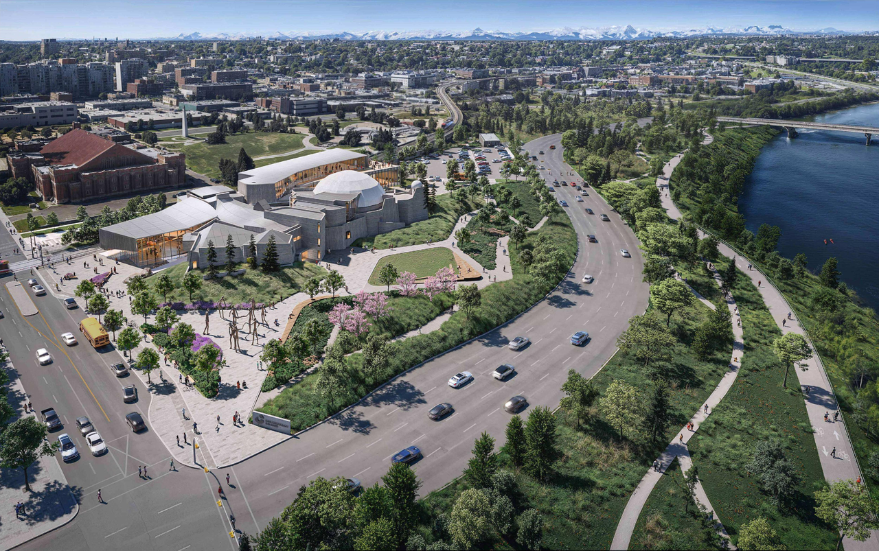 Rendering of building from page 1 of the file 'DP2024-09081 DMAP Plans Submitted 2024-12-31-18MB'
