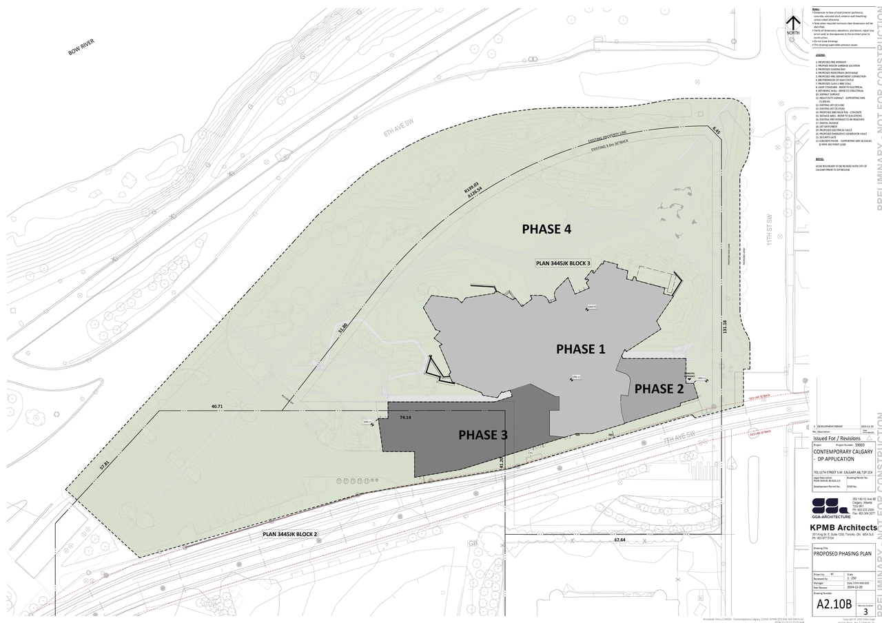 Construction site plan for project from page 3 of the file 'DP2024-09081 DMAP Plans Submitted 2024-12-31-18MB'