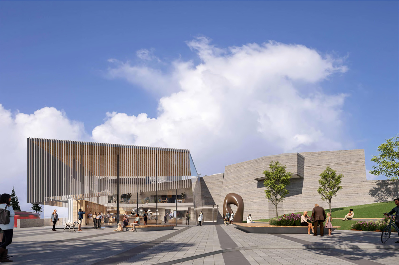 Rendering of building from page 1 of the file 'DP2024-09081 - DMAP Plans (amended) 2026-08-19 (7MB)'