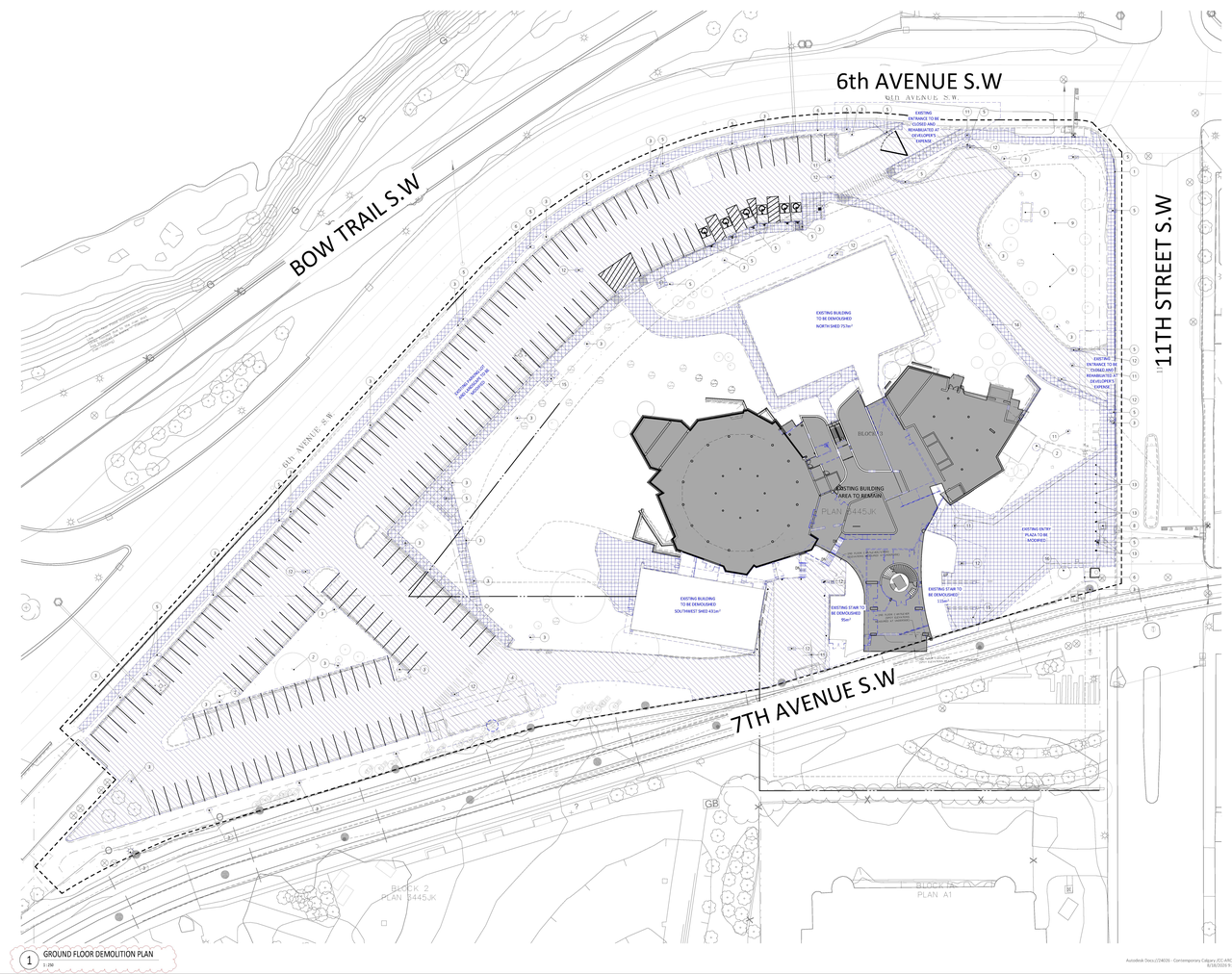 Construction site plan for project from page 2 of the file 'DP2024-09081 - DMAP Plans (amended) 2026-08-19 (7MB)'
