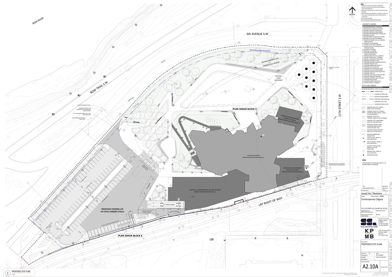 Construction site plan for project from page 3 of the file 'DP2024-09081 - DMAP Plans (amended) 2026-08-19 (7MB)'