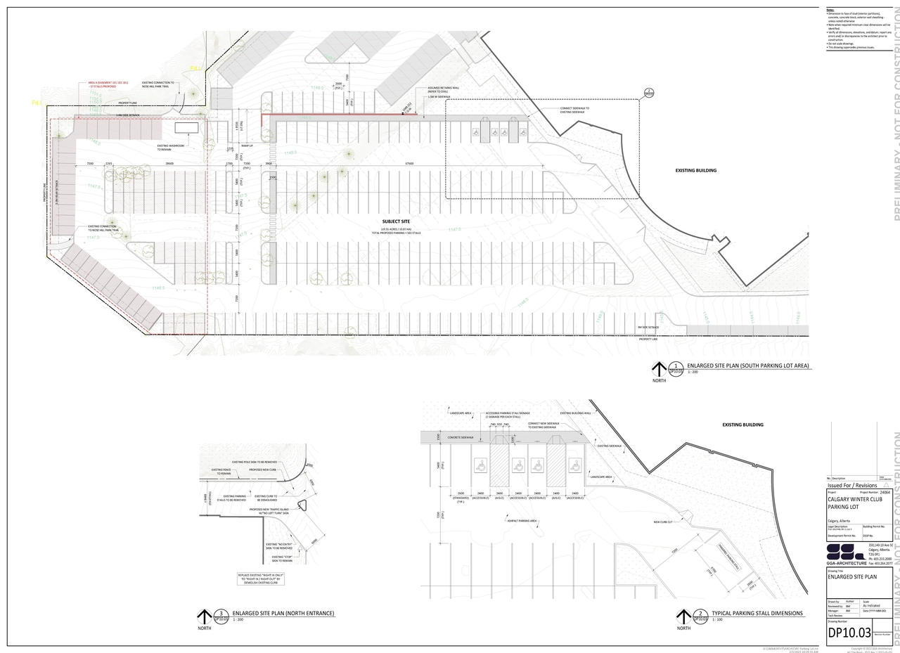 Construction site plan for project from page 4 of the file 'DP2025-00626 DMAP Plans Submitted 2025-02-03-6MB'