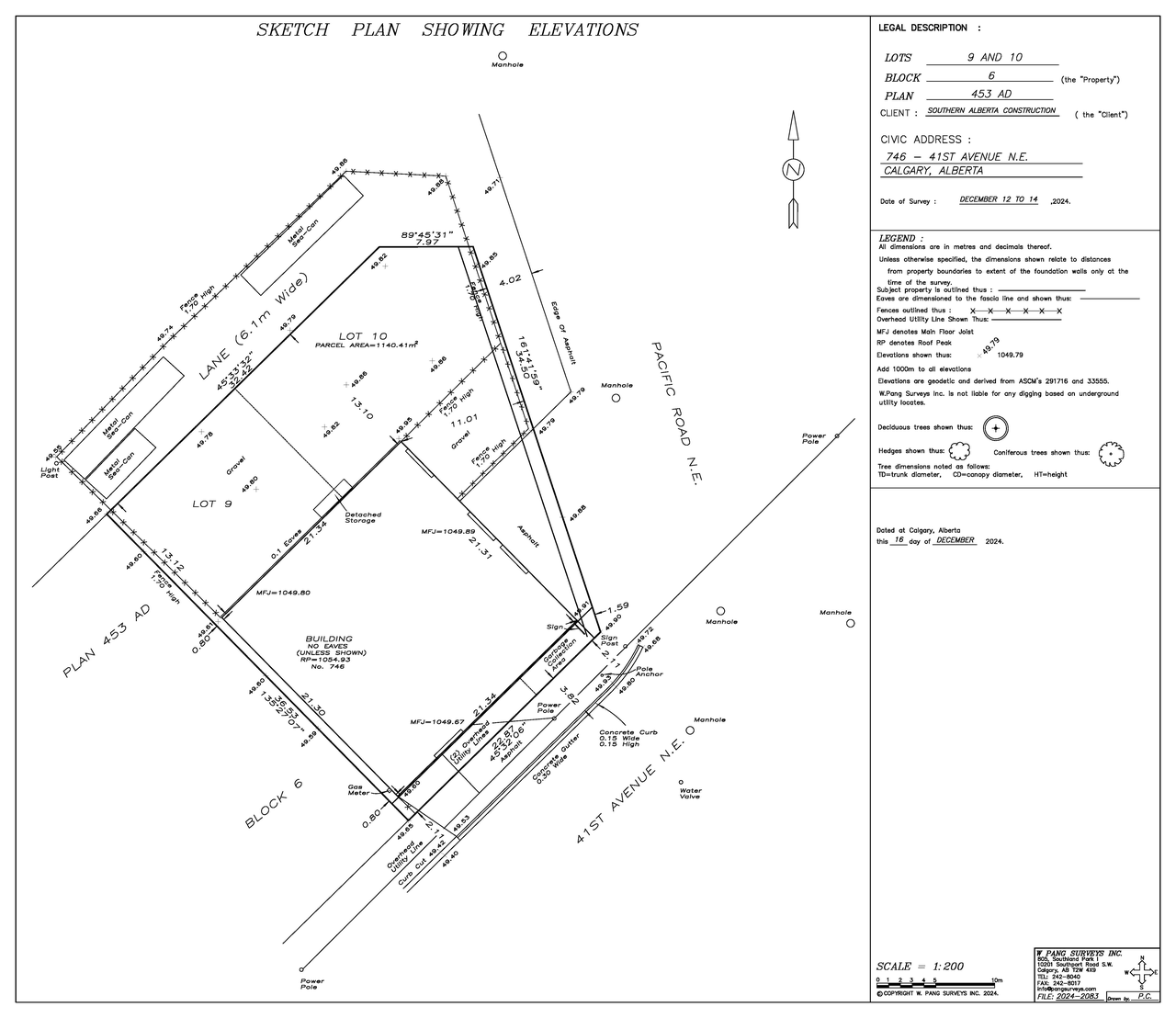 Construction site plan for project from page 3 of the file 'DP2025-00774 DMAP Plans Submitted 2025-03-11 1MB'