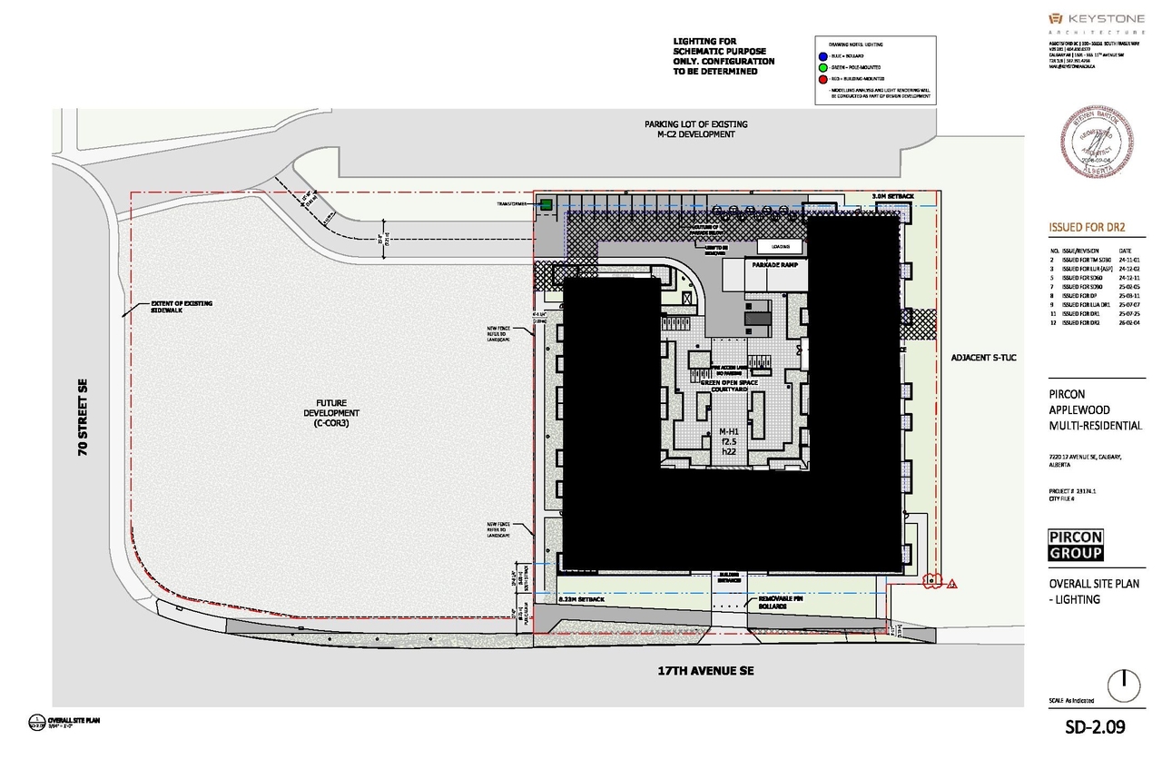 Construction site plan for project from page 11 of the file 'DP2025-01538 - DMAP LANS - AMENDED - 2026-02-05 (24MB)'