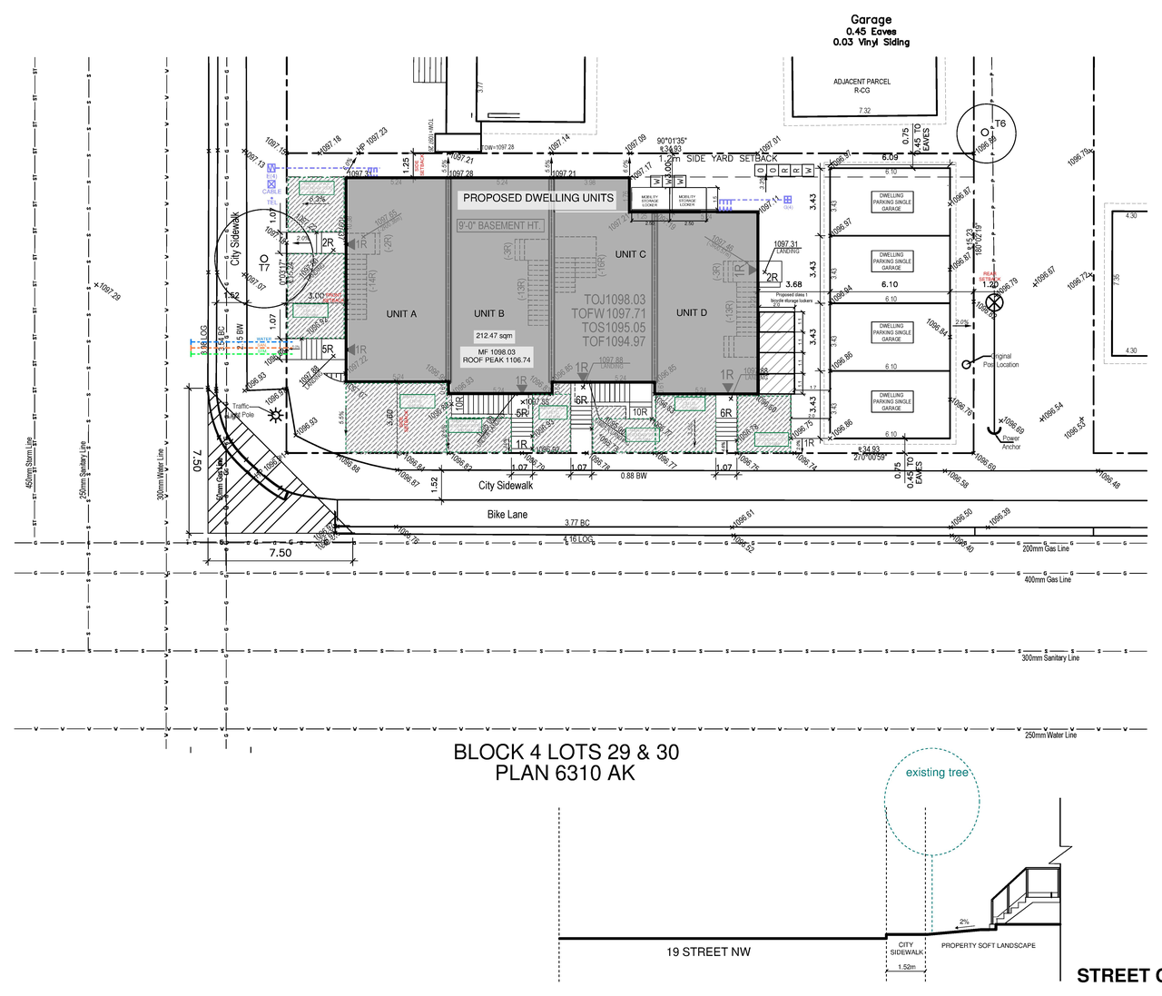 Construction site plan for project from page 2 of the file 'DMAP Plans (Amended) DP2025-01669 (3MB) 2025-05-21'