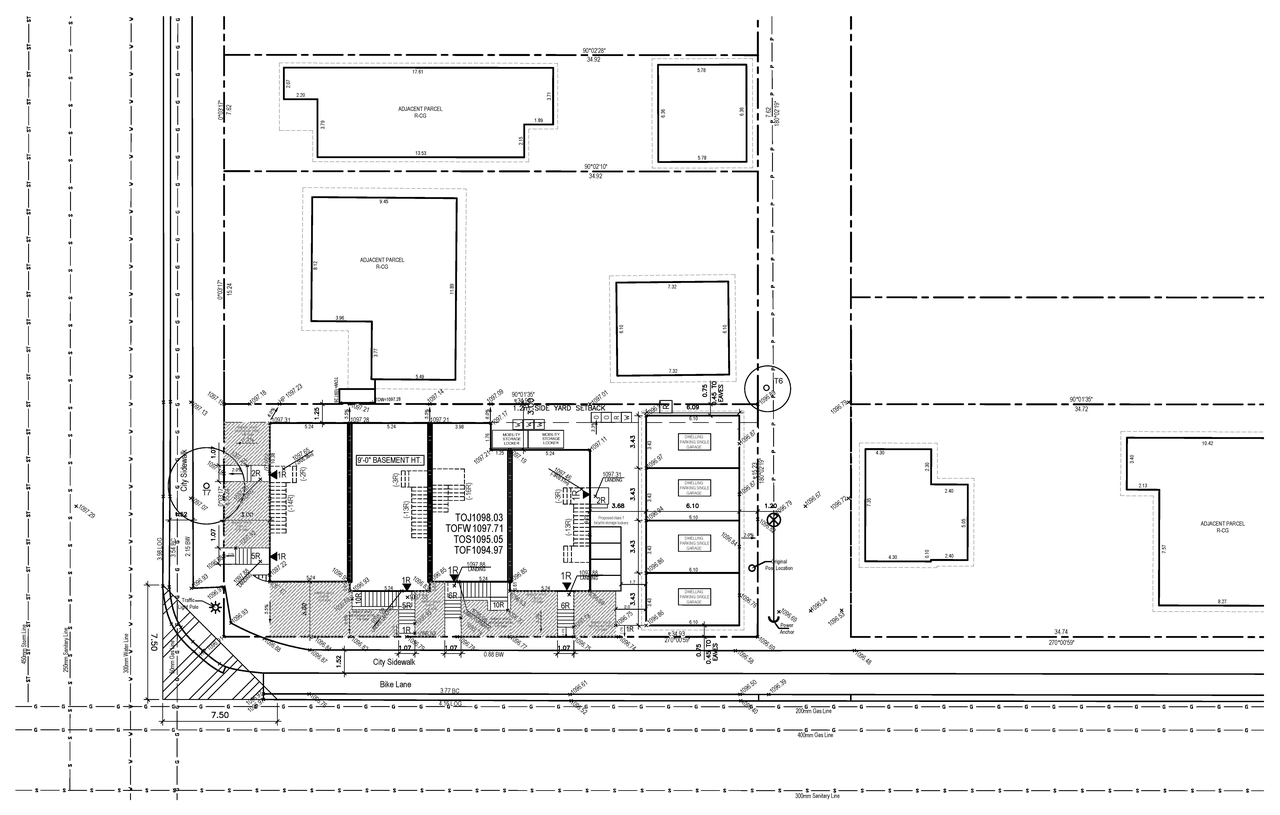 Construction site plan for project from page 3 of the file 'DMAP Plans (Amended) DP2025-01669 (3MB) 2025-05-21'