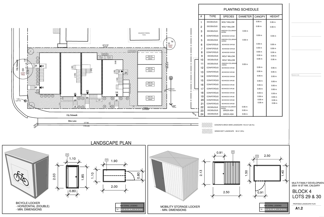 Construction site plan for project from page 4 of the file 'DMAP Plans (Amended) DP2025-01669 (3MB) 2025-05-21'