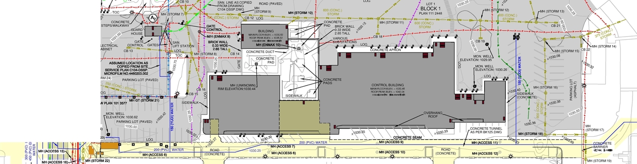 Construction site plan for project from page 4 of the file 'DP2025-01808 DMAP Plans (AMENDED) 2025-08-08 (8MB)'