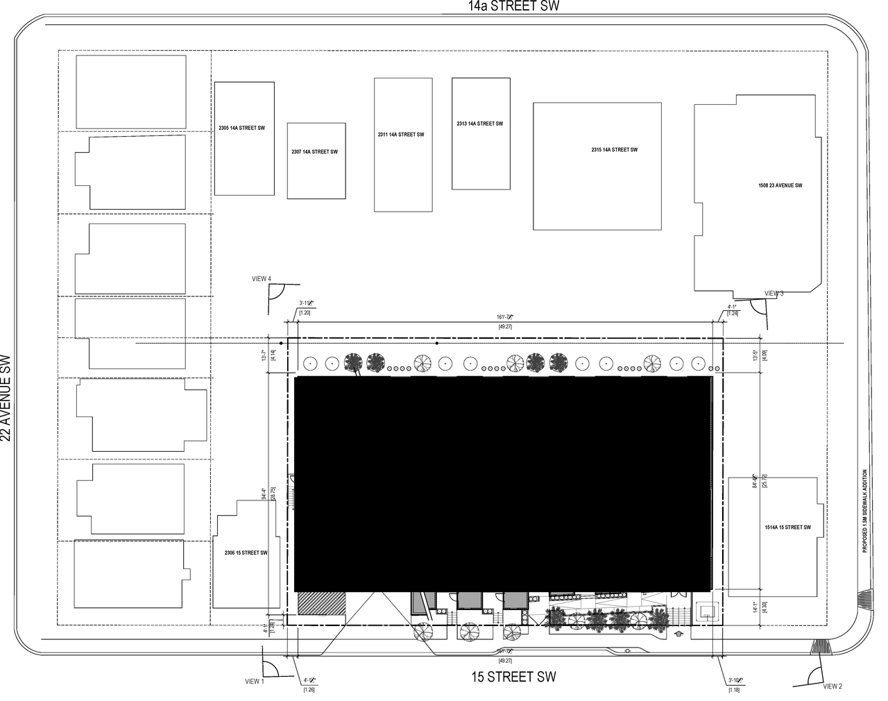 Construction site plan for project from page 2 of the file 'DP2025-02030 DMAP PLANS (AMENDED) 2025-08-25 (4MB)'