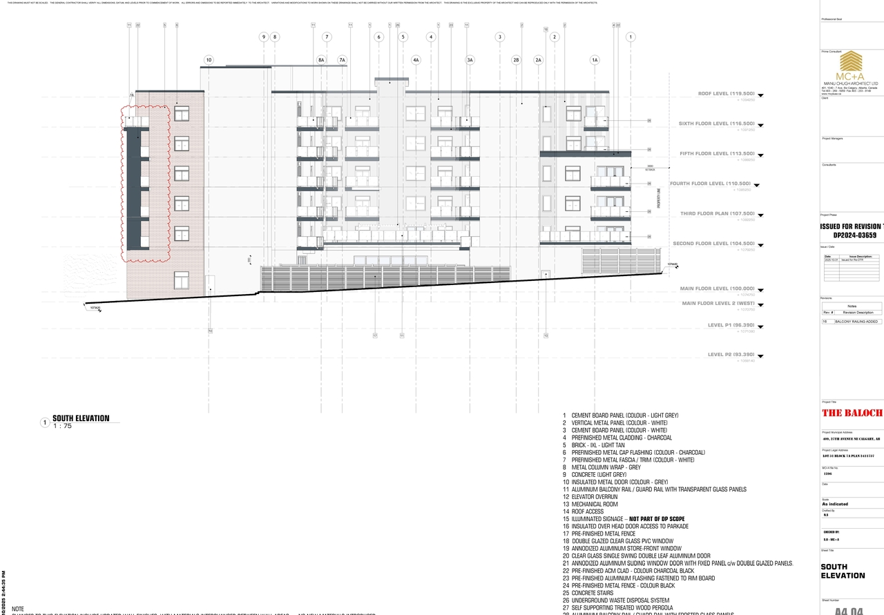 Floor plan for project from page 10 of the file 'DP2025-02322 DMAP Plans Amended (7MB) 2025-12-10'