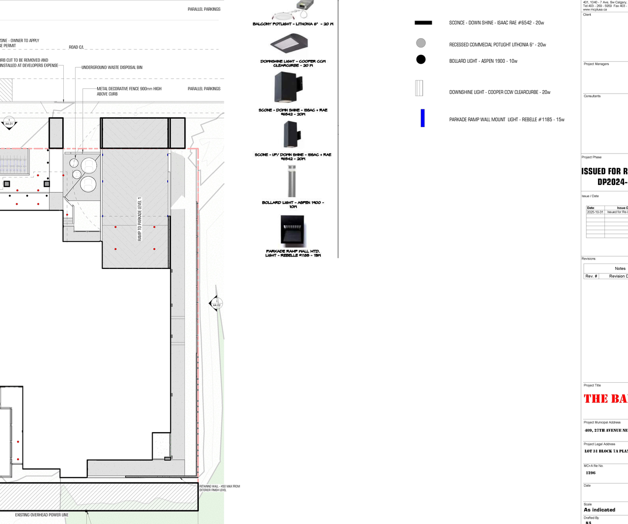 Construction site plan for project from page 6 of the file 'DP2025-02322 DMAP Plans Amended (7MB) 2025-12-10'
