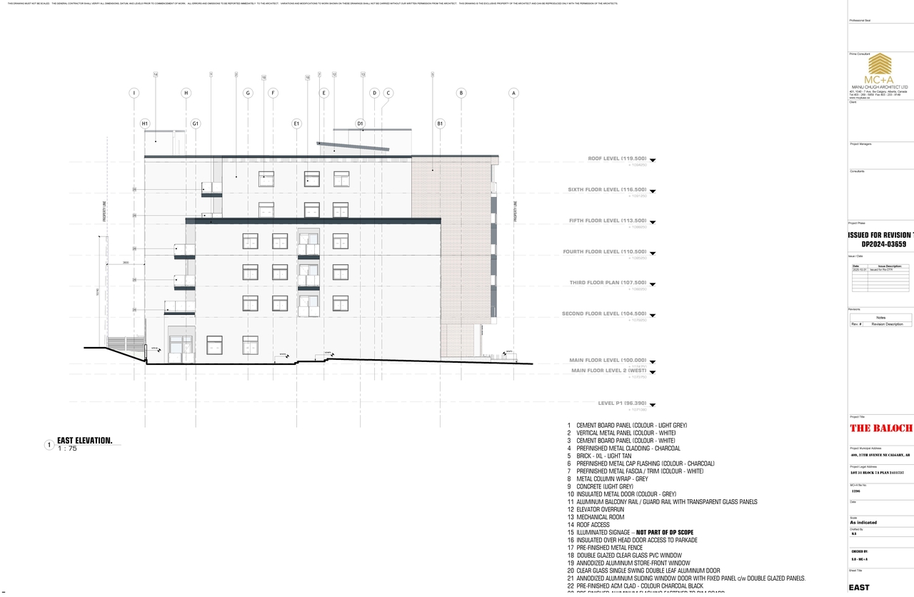 Floor plan for project from page 8 of the file 'DP2025-02322 DMAP Plans Amended (7MB) 2025-12-10'