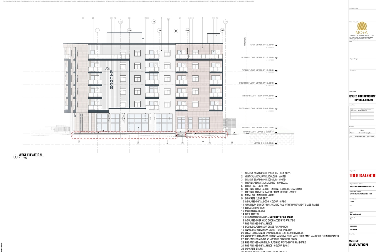 Floor plan for project from page 9 of the file 'DP2025-02322 DMAP Plans Amended (7MB) 2025-12-10'