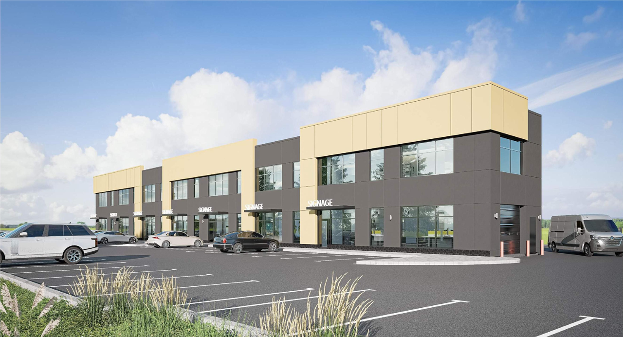 Rendering of building from page 1 of the file 'DP2025-02435 DMAP Plans Submitted 2025-04-25 4MB'