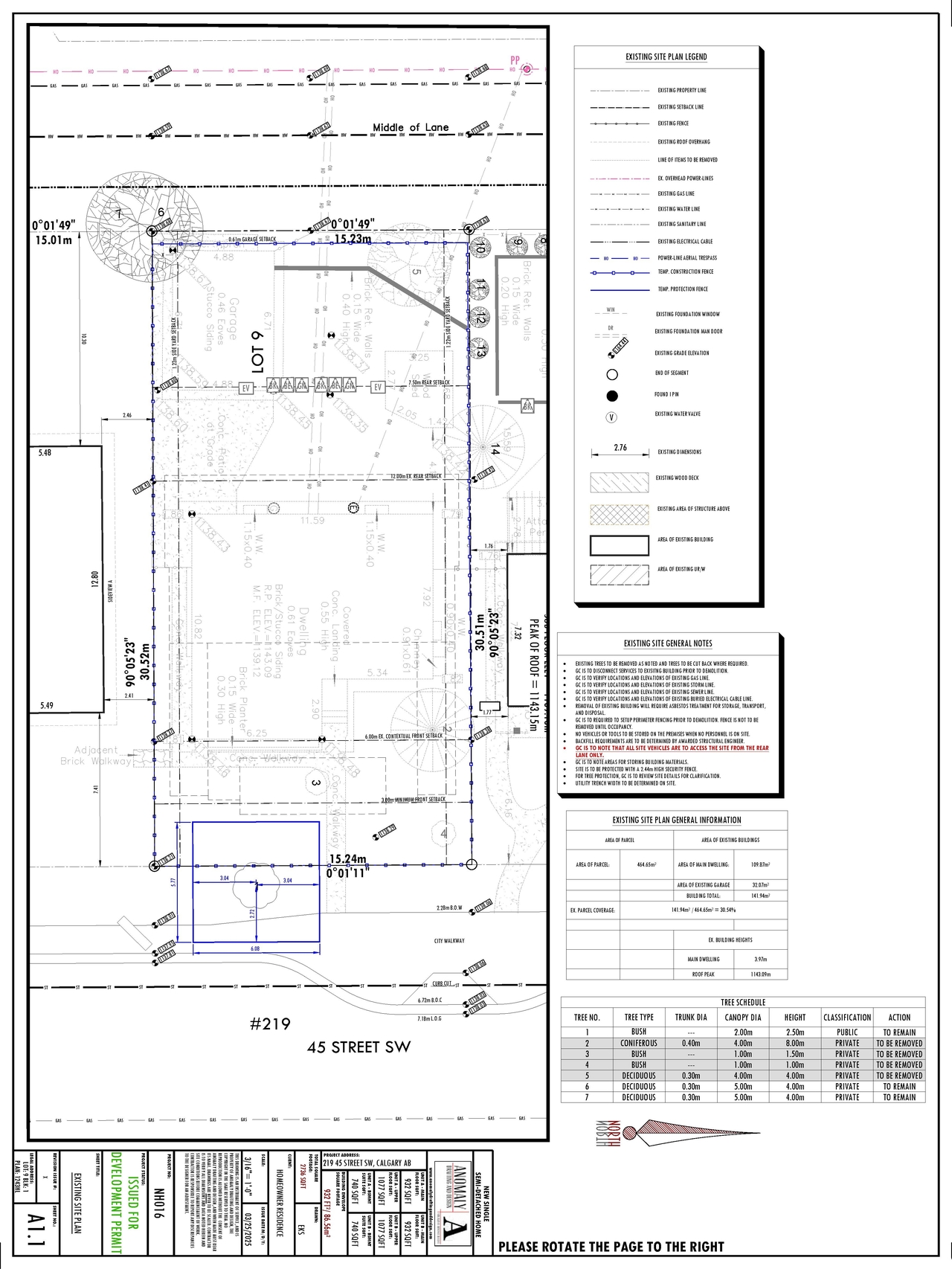 Construction site plan for project from page 3 of the file 'DMAP Plans (Submitted) DP2025-02479 (3MB) 2025-04-28'