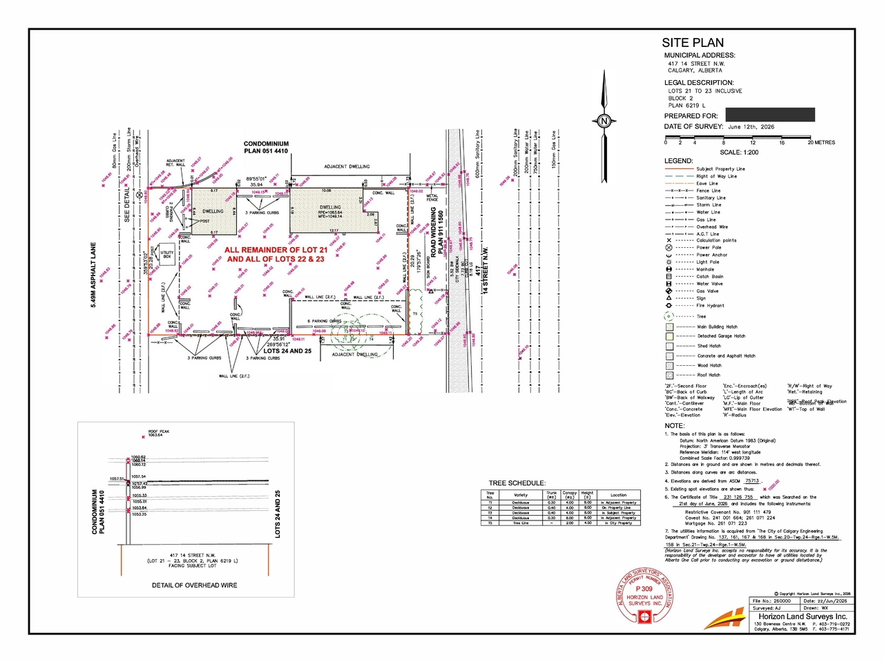 Construction site plan for project from page 6 of the file 'DP2025-02747 DMAP Plans Amended (3MB) 2026-09-04'