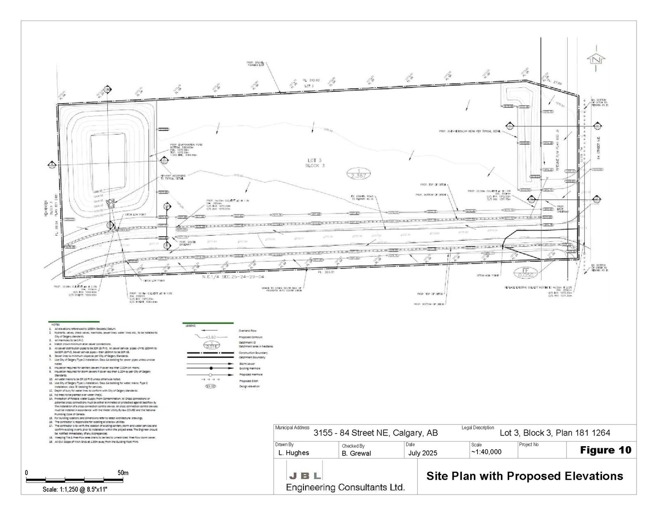 Construction site plan for project from page 10 of the file 'DP2025-02842 DMAP Plans Amended 2026-02-18 3MB'