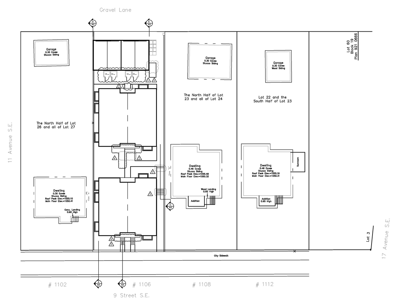 Construction site plan for project from page 2 of the file 'DP2025-02899 DMAP Plans (Amended) 2026-01-07 (1MB)'
