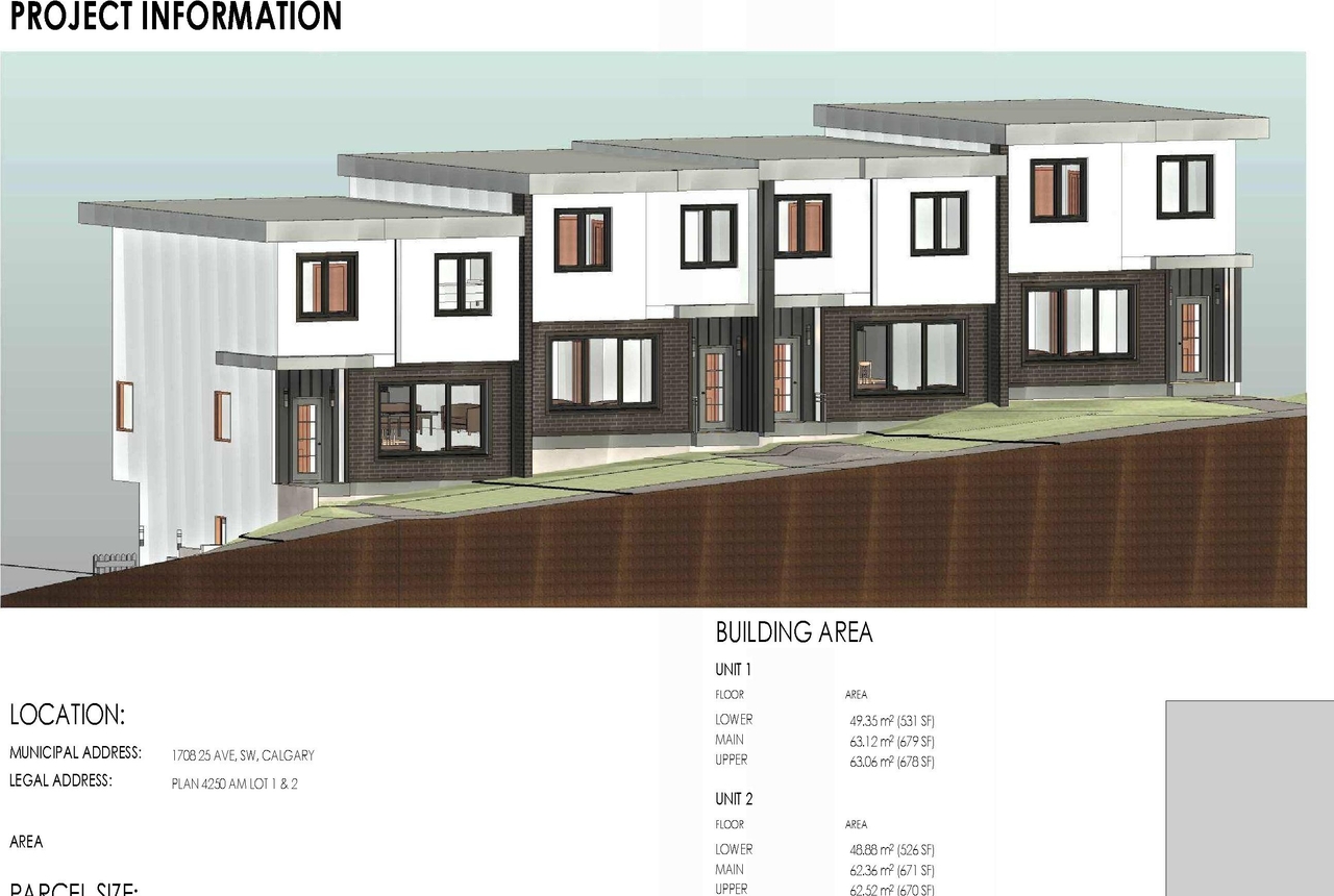 Rendering of building from page 1 of the file 'DP2025-02951 DMAP Plans (Submitted) 2025-10-07 (5MB)'