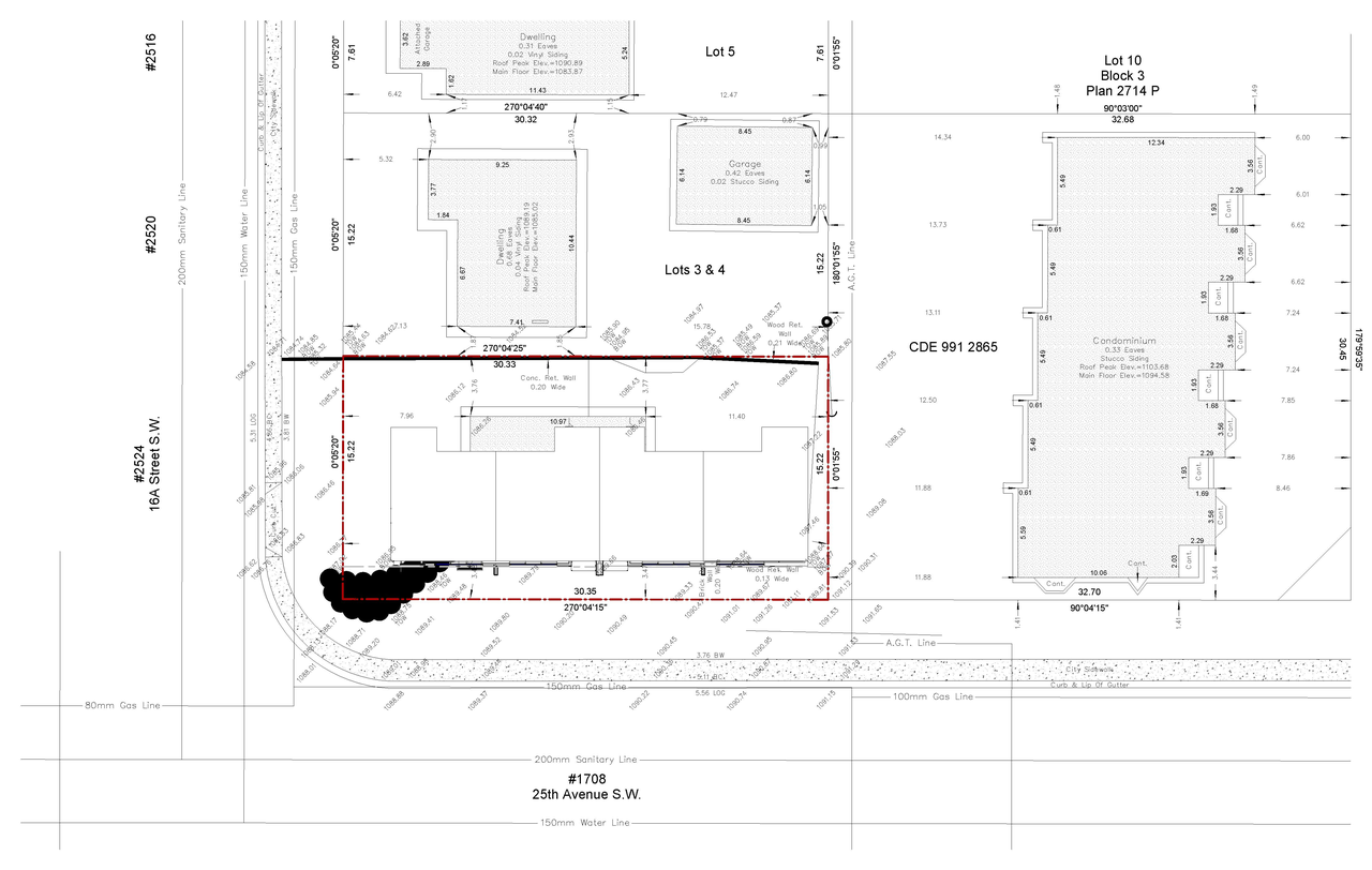 Construction site plan for project from page 2 of the file 'DP2025-02951 DMAP Plans (Submitted) 2025-10-07 (5MB)'