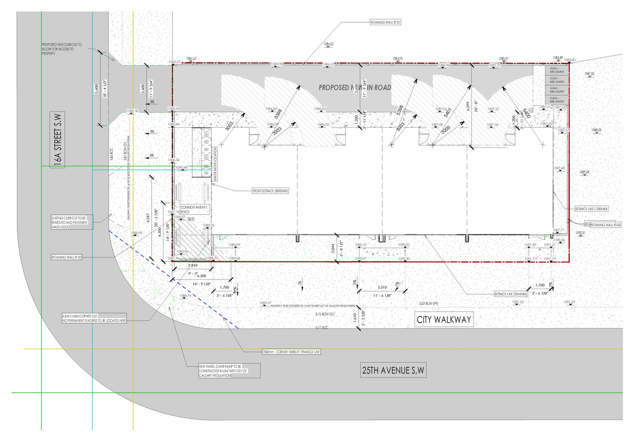 Construction site plan for project from page 3 of the file 'DP2025-02951 DMAP Plans (Amended)2026-05-11 (5MB)'