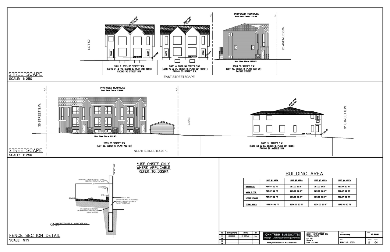 Construction site plan for project from page 4 of the file 'DP2025-03037 - DMAP PLANS - AMENDED - 2026-02-17 (6MB)'