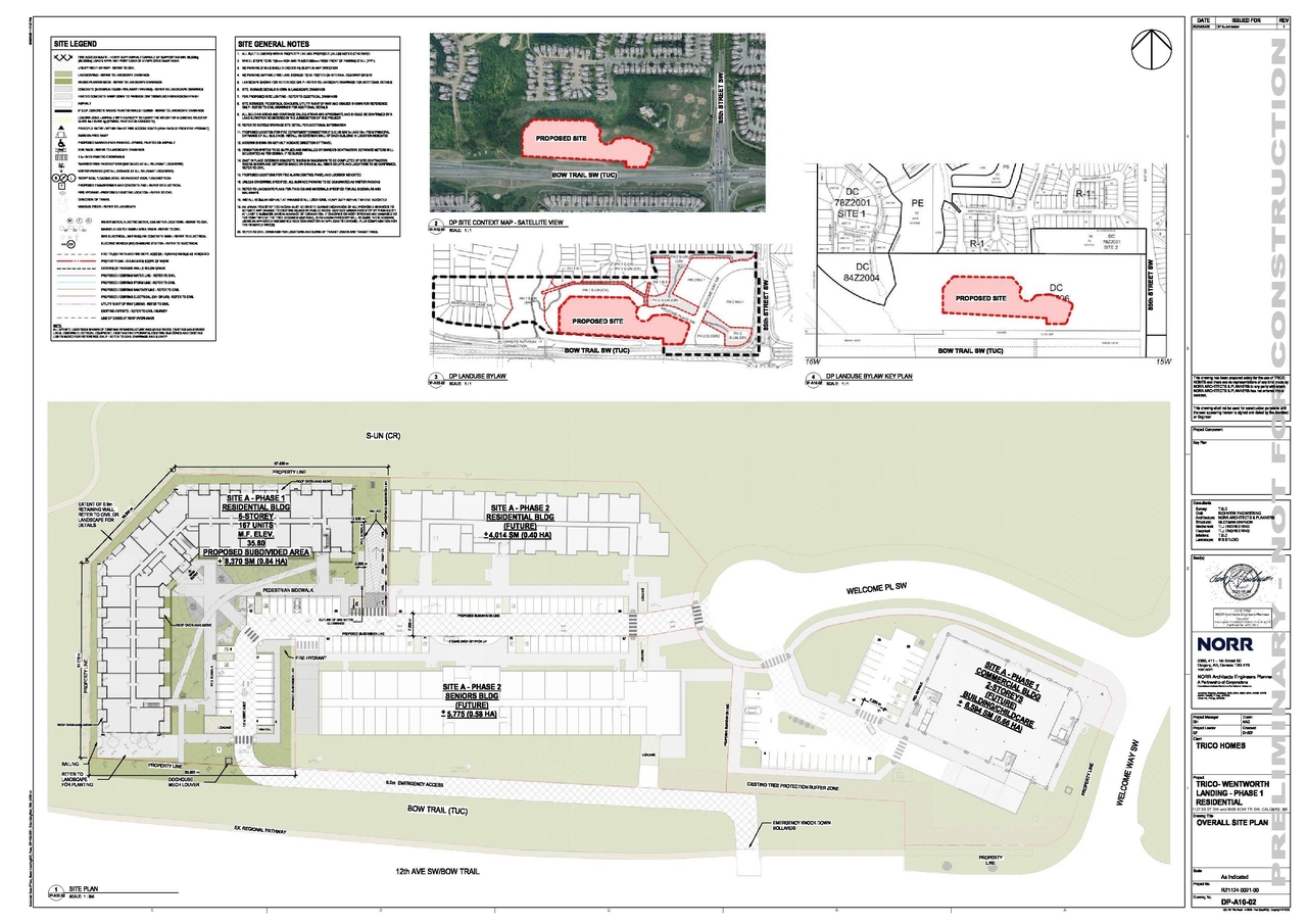 Construction site plan for project from page 3 of the file 'DMAP Plans (Submitted) DP2025-03290 (6MB) 2025-06-16'